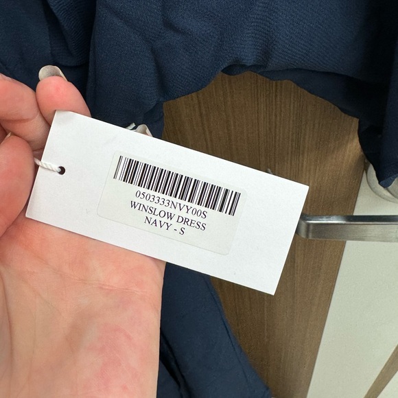 NWT Reformation Navy‎ Blue Winslow Maxi Wrap Dress Size Small - Picture 5 of 9